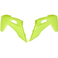 HU03390#DFLU - UFO Radiator Scoops For Husqvarna FC250 2016-2022 - Fluorescent Yellow