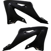 YA04876#001 - UFO Radiator Scoops For Yamaha YZ125 2022-2025 - Black