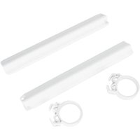 SU02925#041 - UFO Fork Guards For Suzuki RM125 1991 - White