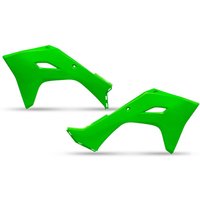 Image of KA04761#AFLU - UFO Radiator Scoops For Kawasaki KX450 2024-2025 - Fluorescent Green