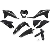 GGKIT703F@001 - UFO Plastics Kit For Gas Gas EC 250 2021-2023 - Black