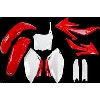 Image of HOKIT110BF@999 - UFO Plastics Kit For Honda CRF450R 2008 - OEM/Red/White