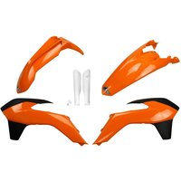 KTKIT516F@999 - UFO Plastics Kit For KTM EXC125 2014-2016 - Black/Orange