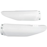 SU03907@280 - UFO Fork Guards For Suzuki RM85 2002-2018 - White