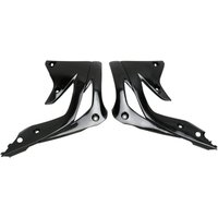 KA04719#001 - UFO Radiator Scoops For Kawasaki KXF450 2012-2015 - Black