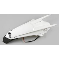 KT04070#047 - UFO Rear Fender With Light For KTM EXC250 2017 - Black/White