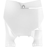 KT04099#042 - UFO Stadium Front Number Board With Fork Guards For KTM SX85 2018-2024 - KTM White