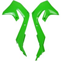 KA04751#026 - UFO Radiator Scoops For Kawasaki KX250 2021-2024 - Green
