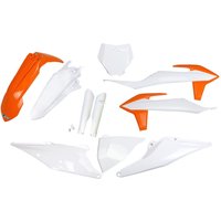 Image of KTKIT522F@999X - UFO Plastics Kit For KTM SX125 2019-2022 - OEM/Orange/White