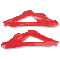 HU03316#062 - UFO Radiator Scoops For Husqvarna CR125 2006-2013 - Red