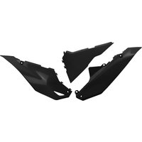 KA04762#001 - UFO Side Panels For Kawasaki KX450 2024-2025 - Black