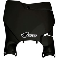 KT04080#001 - UFO Stadium Front Number Board With Fork Guards For KTM SX125 2016-2022 - Black