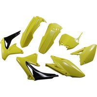 Image of SUKIT409F@102 - UFO Plastics Kit For Suzuki RMZ450 2008-2017 - Yellow