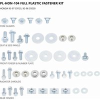 Image of AC02431 - UFO Full Plastic Fastener Kit For Honda CR125 1993-1997 - Steel