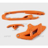 KT04067@127 - UFO Chain Guide & Chain Slider Kit For KTM SX125 2016-2022 Orange