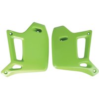 KA02714#026 - UFO Radiator Scoops For Kawasaki KDX200 1990-1994 - KX Green