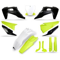 HUKIT624@111 - UFO Plastics Kit For Husqvarna FC250 2019-2022 - Black/Fluorescent Yellow/Grey
