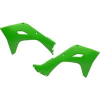 KA04761#026 - UFO Radiator Scoops For Kawasaki KX450 2024-2025 - Green
