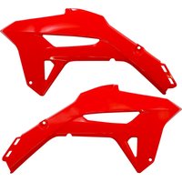 HO05605#070 - UFO Radiator Scoops For Honda CRF250R 2022-2024 - Red
