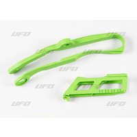 KA04744@026 - UFO Chain Guide & Chain Slider Kit For Kawasaki KXF250 2017-2020 Green