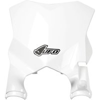 KA04746#047 - UFO Stadium Front Number Board With Fork Guards For Kawasaki KX250 2021-2024 - White