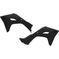 KA04761#001 - UFO Radiator Scoops For Kawasaki KX450 2024-2025 - Black