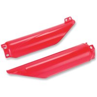 HO03672#067 - UFO Fork Guards For Honda CR125 1991-2007 - CR Red