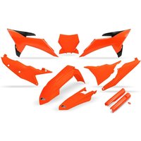KTKIT532F#FFLU - UFO Plastics Kit For KTM SX125 2025-2026 - Black/Orange