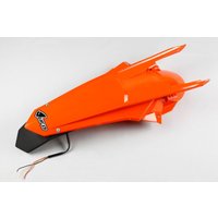 KT04070#127 - UFO Rear Fender With Light For KTM EXC250 2017 - Black/Orange