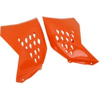 KT03095#127 - UFO Radiator Scoops For KTM EXC125 2008-2011 - KTM Orange