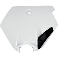 KT03078#047 - UFO Front Number Board For KTM SX105 2007-2010 - White