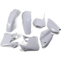Image of YAKIT294F@999W - UFO Plastics Kit For Yamaha YZ125 1996-1999 - OEM 1996 - 1997/White