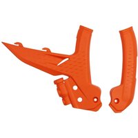 KT05020#127 - UFO Frame Guards For KTM EXC150 TBI 2024-2025 - Orange