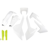 Image of HUKIT621F@999W - UFO Plastics Kit For Husqvarna FE250 2017-2019 - White