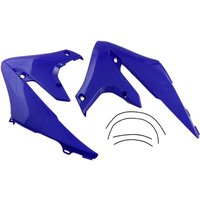 YA04858#089 - UFO Radiator Scoops For Yamaha WRF250 2020-2024 - Blue