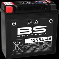 300841 - BS Battery Maintenance-Free Battery For Moto Guzzi 125 TT 1985-1988 - Black