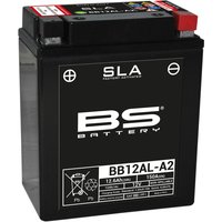 300837 - BS Battery SLA AGM Battery For Aprilia Atlantic 125 2003-2009 - Black