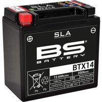 300681 - BS Battery SLA AGM Battery For Ducati 1098 2007-2008 - Black