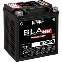 300884 - BS Battery SLA Max AGM Battery For Polaris 455 4X4 1999-2001 - Black