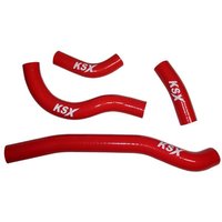 Image of WM146R - KSX Radiator Hose Kit For Honda CRF250R 2022-2024 - Red
