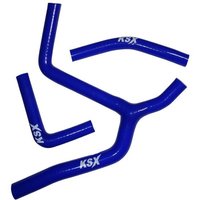 Image of WM104B - KSX Radiator Hose Kit For Kawasaki KX250 2021-2024 - Blue