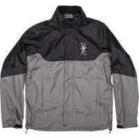 Image of TMJ-11-10 - Thrashin Supply Co Mission Waterproof Rain Jacket Large - Black/Grey
