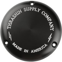 TSC-3000-4 - Thrashin Supply Co Classic Derby Cover For Harley Davidson FL 1200 1970-1977 - Black