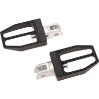 TSC-2019-1-SF - Thrashin Supply Co Militant Footpegs For Harley Davidson FLDE 1750 2018-2020 Front - Black