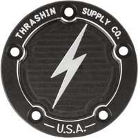 TSC-3026-4 - Thrashin Supply Co Points Cover For Harley Davidson FLD 1690 2012-2013 - Black