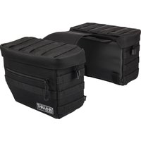 TSB-0006 - Thrashin Supply Co Essential Saddlebags For Harley Davidson FLD 1690 2012-2013 - Black