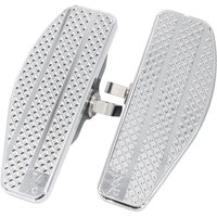 Image of TSC-2025-3 - Thrashin Supply Co Mini Floorboards For Harley Davidson E 1000 1936-1952 - Chrome