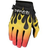 Image of Thrashin Supply Co Stealth Gloves - Black/Orange/Yellow