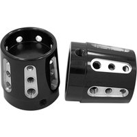 AXL-GAT-ANO - Avon Grips Axle Nut Covers For Harley Davidson FLDE 1750 2018-2019 Front - Black
