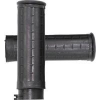 WAF-87 - Avon Grips Old School Rubber Grips For Harley Davidson FLD 1690 2012-2013 Closed End Full Waffle - Black